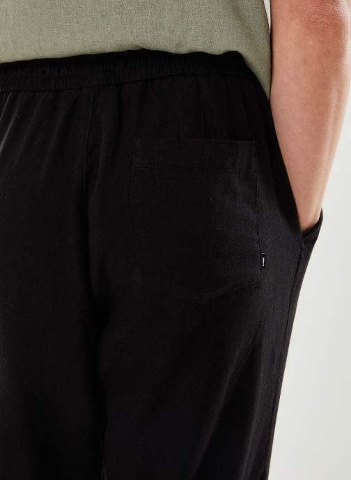 SOLID LINO SDALLAN ELASTICATED TRUE BLACK