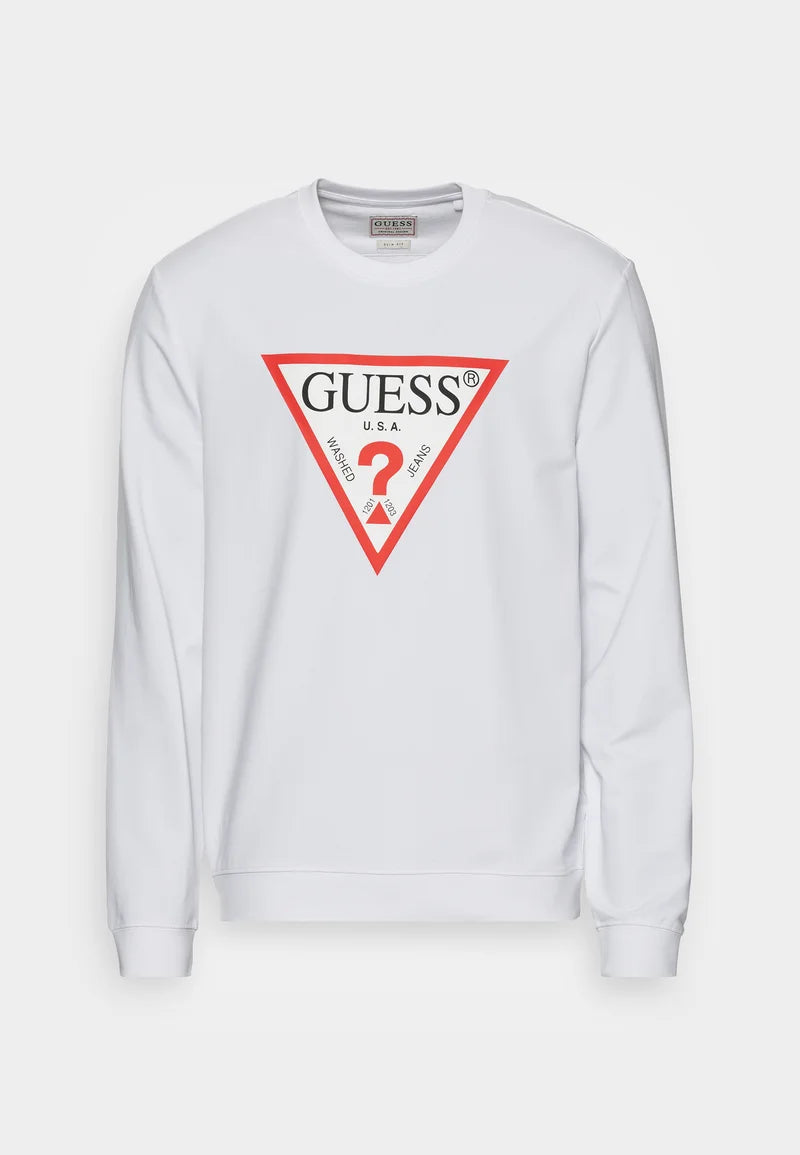 GUESS AUDLY SUDADERA REGULAR FIT BLANCA
