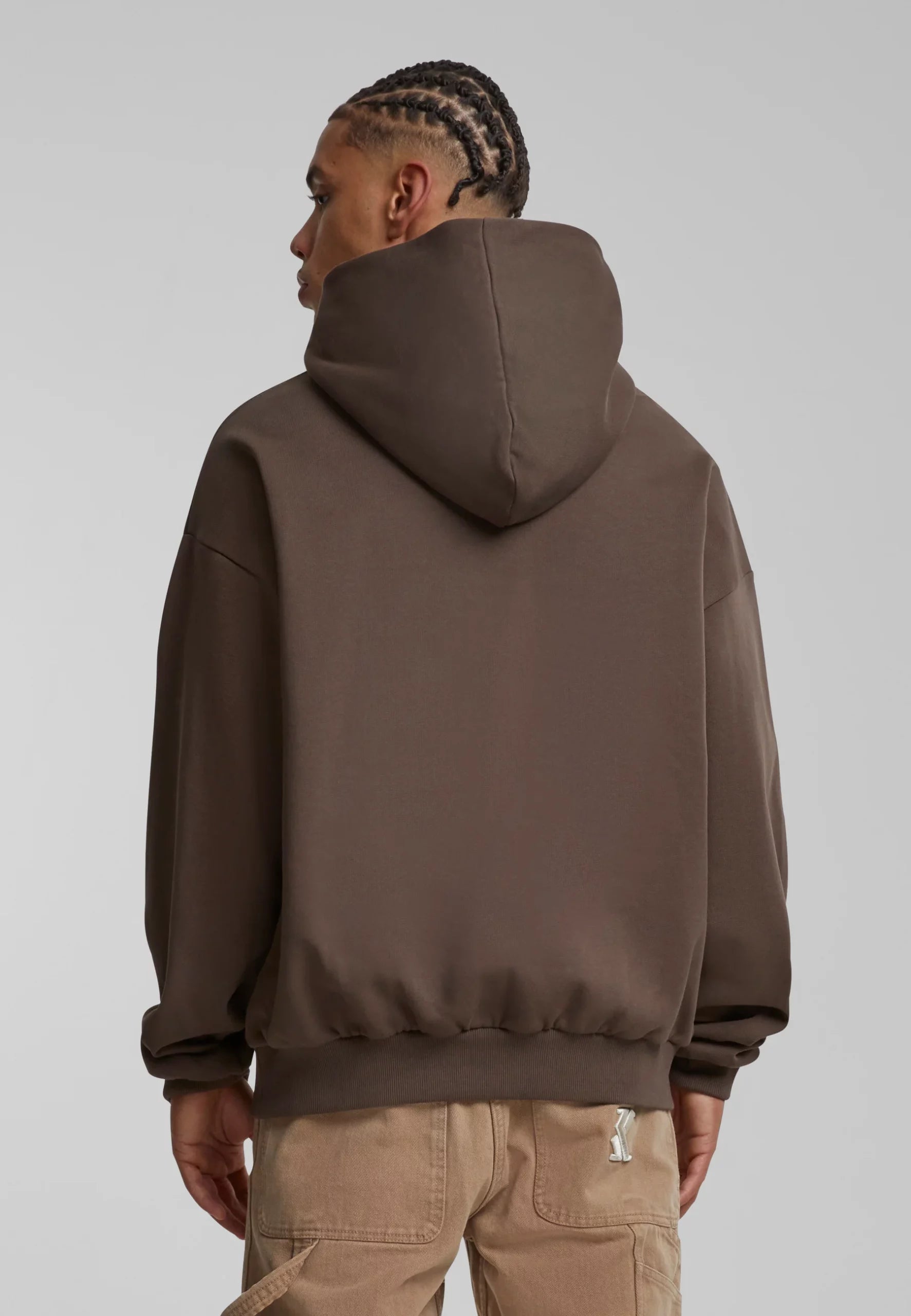 KARL KANI STREET ACADEMY SUDADERA CAPUCHA OVERSIZE FIT MARRÓN OSCURO