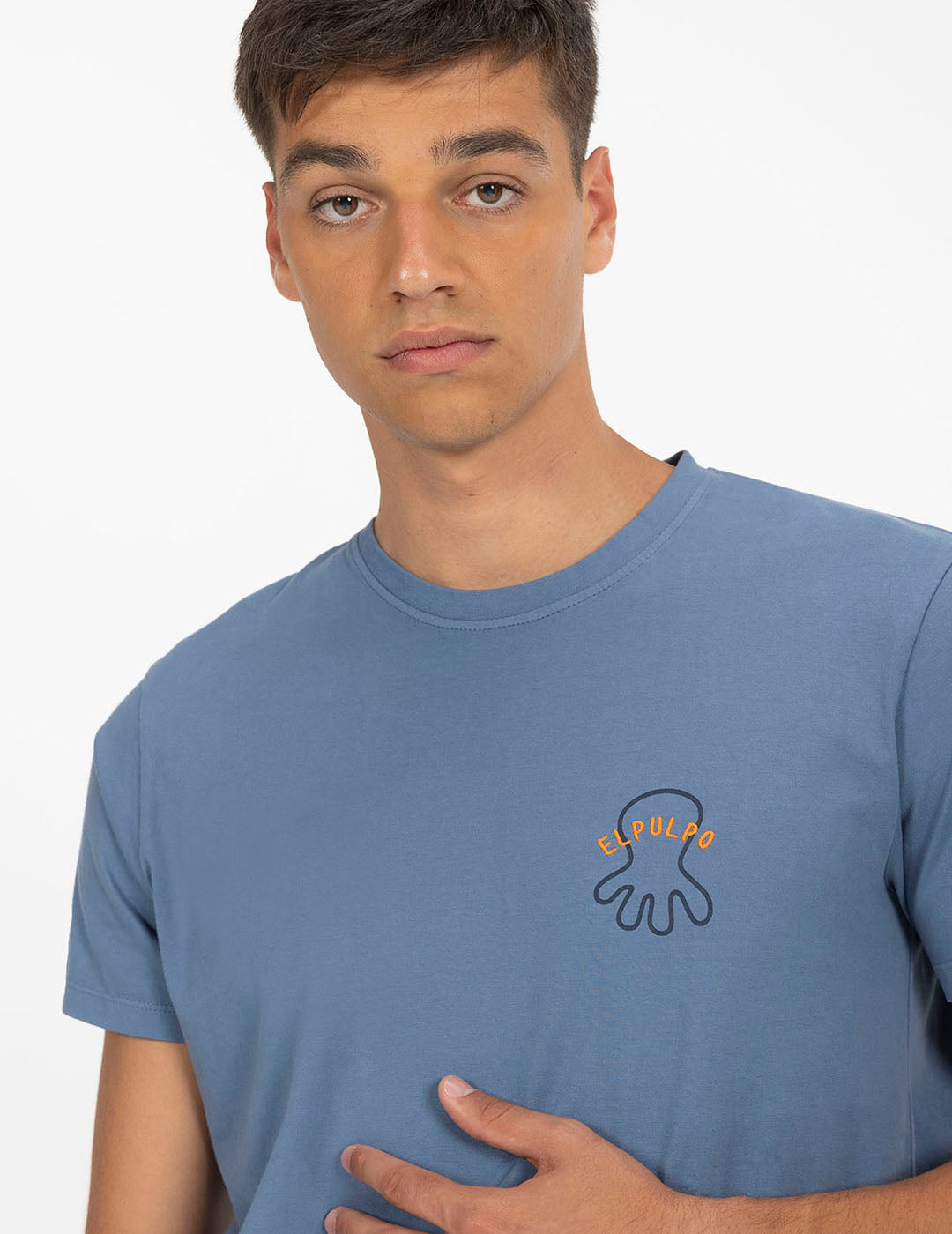 EL PULPO EL MAR TODO LO CURA CAMISETA AZUL