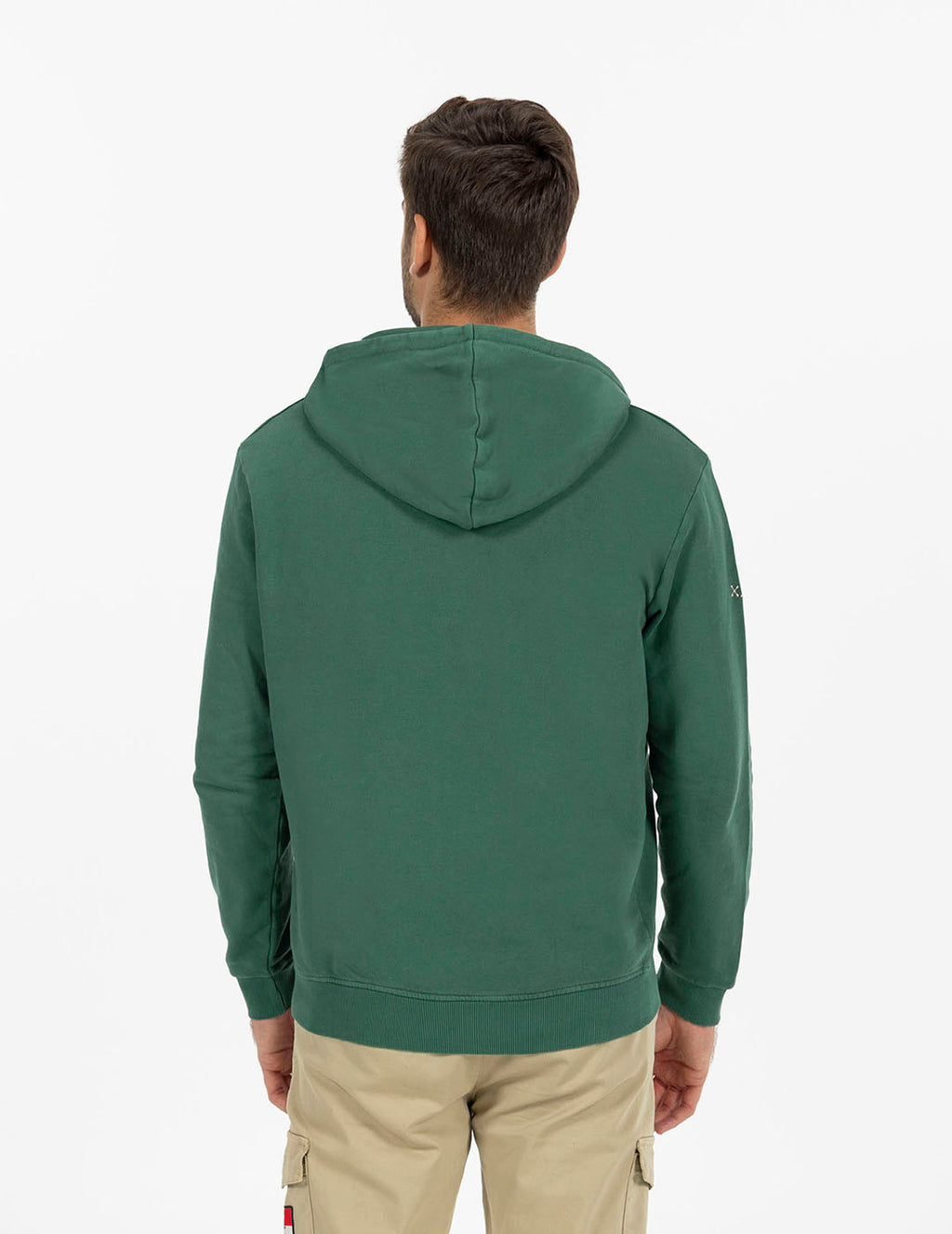 EL PULPO BASICA BORADO SUDADERA CON CAPUCHA VERDE