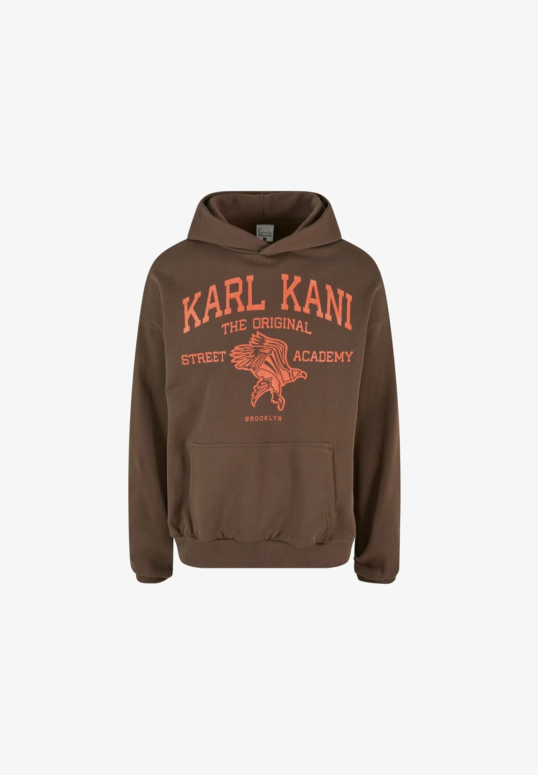 KARL KANI STREET ACADEMY SUDADERA CAPUCHA OVERSIZE FIT MARRÓN OSCURO