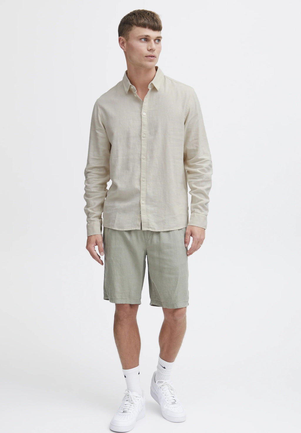 SOLID LINO  SDENEA ALLAN LS OATMEAL