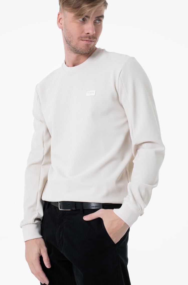 GUESS TECH STRETCH SUDADERA REGULAR FIT BEIGE