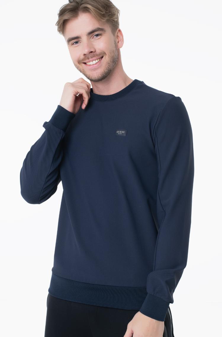 GUESS TECH STRETCH SUDADERA REGULAR FIT AZUL MARINO