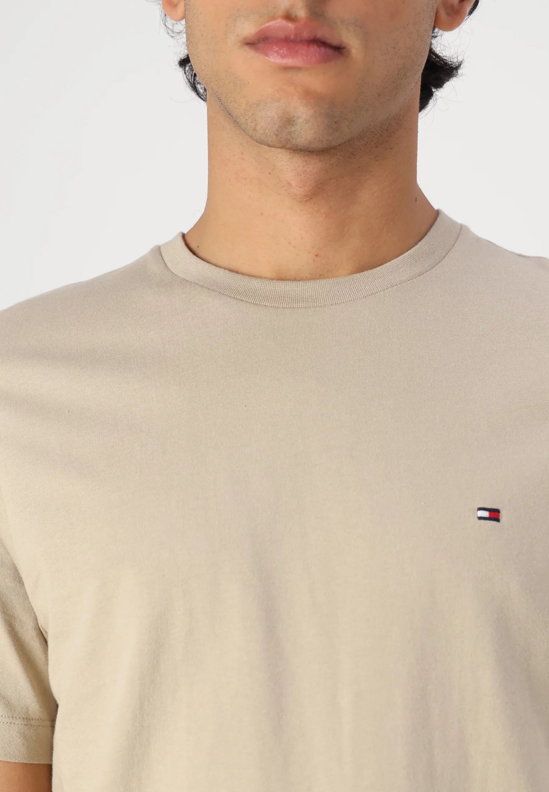 TOMMY JEANS CAMISETA REGULAR FIT MARRÓN