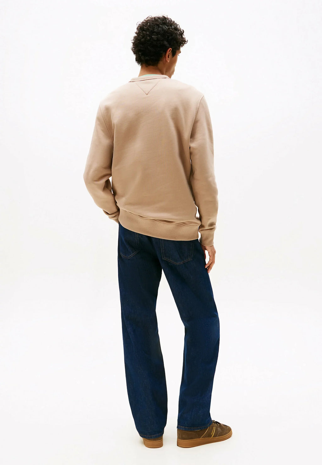 TOMMY JEANS SUDADERA SIN CAPUCHA LOOSE FIT BEIGE