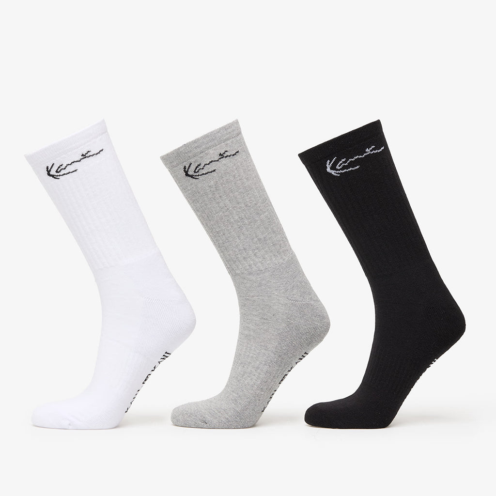 KARL KANI SIGNATURE CALCETÍN PACK 3 NEGRO / GRIS / BLANCO