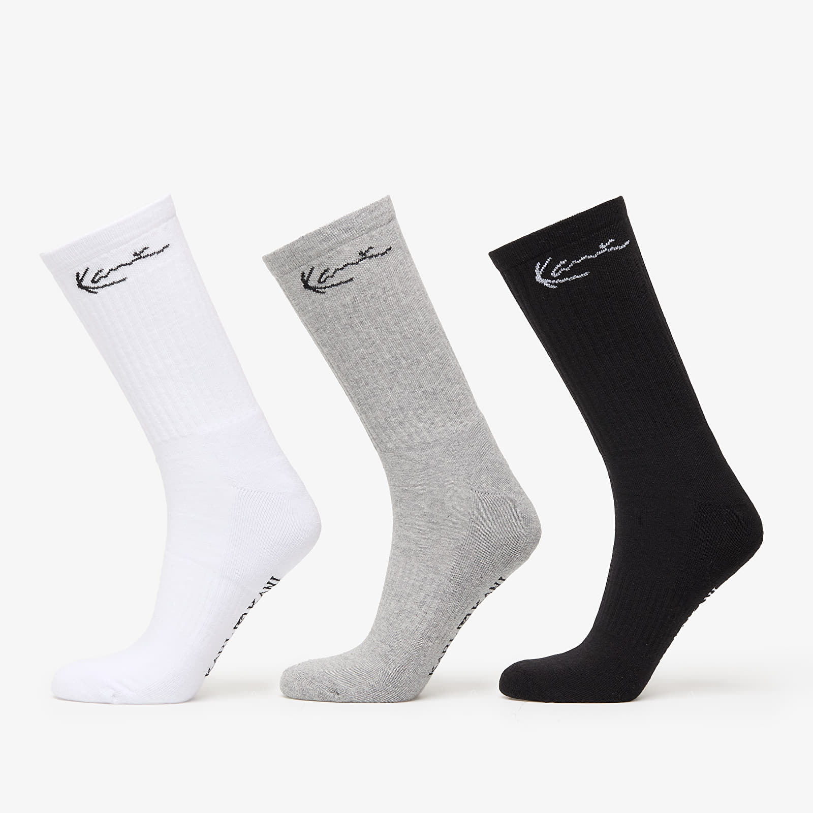 KARL KANI SIGNATURE CALCETÍN PACK 3 NEGRO / GRIS / BLANCO