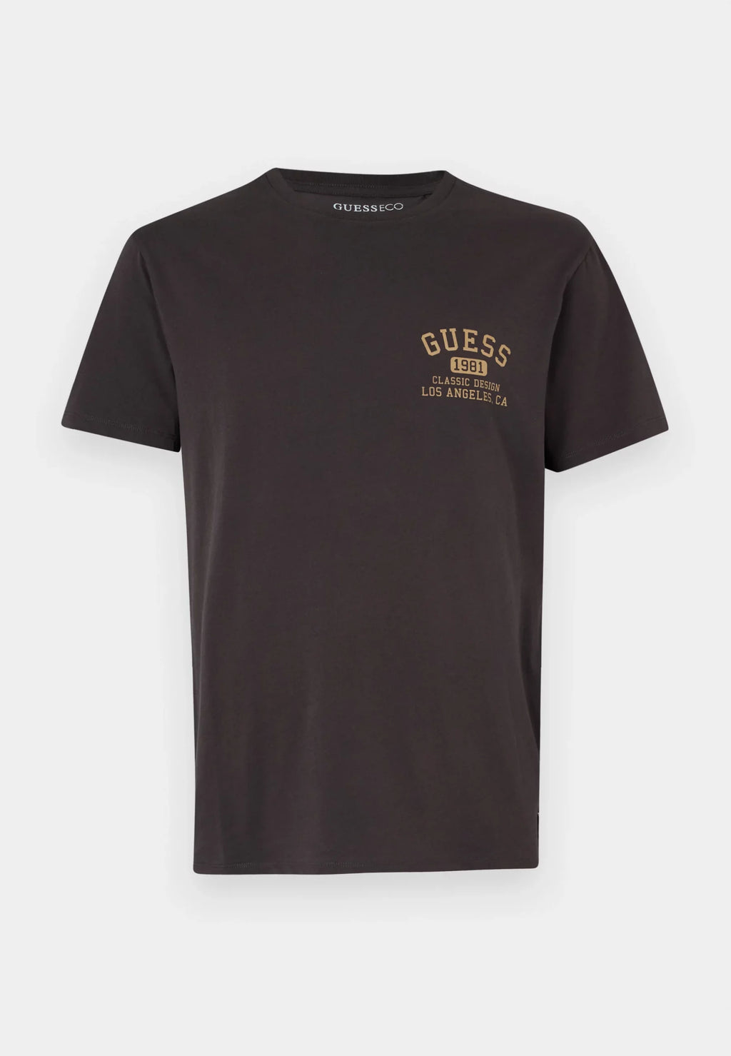 GUESS CLASSIC COLLEGIA CAMISETA REGULAR FIT NEGRA