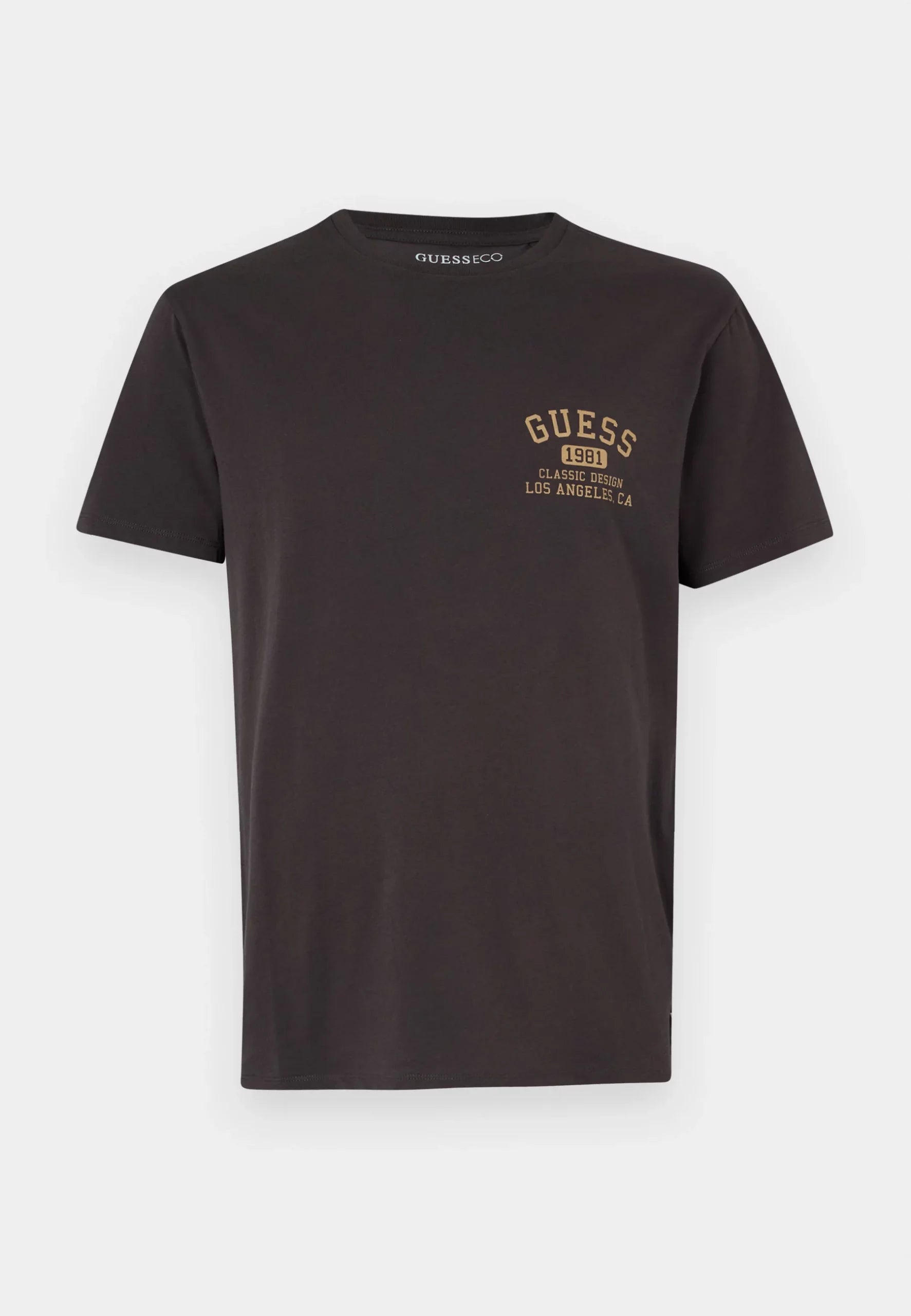 GUESS CLASSIC COLLEGIA CAMISETA REGULAR FIT NEGRA