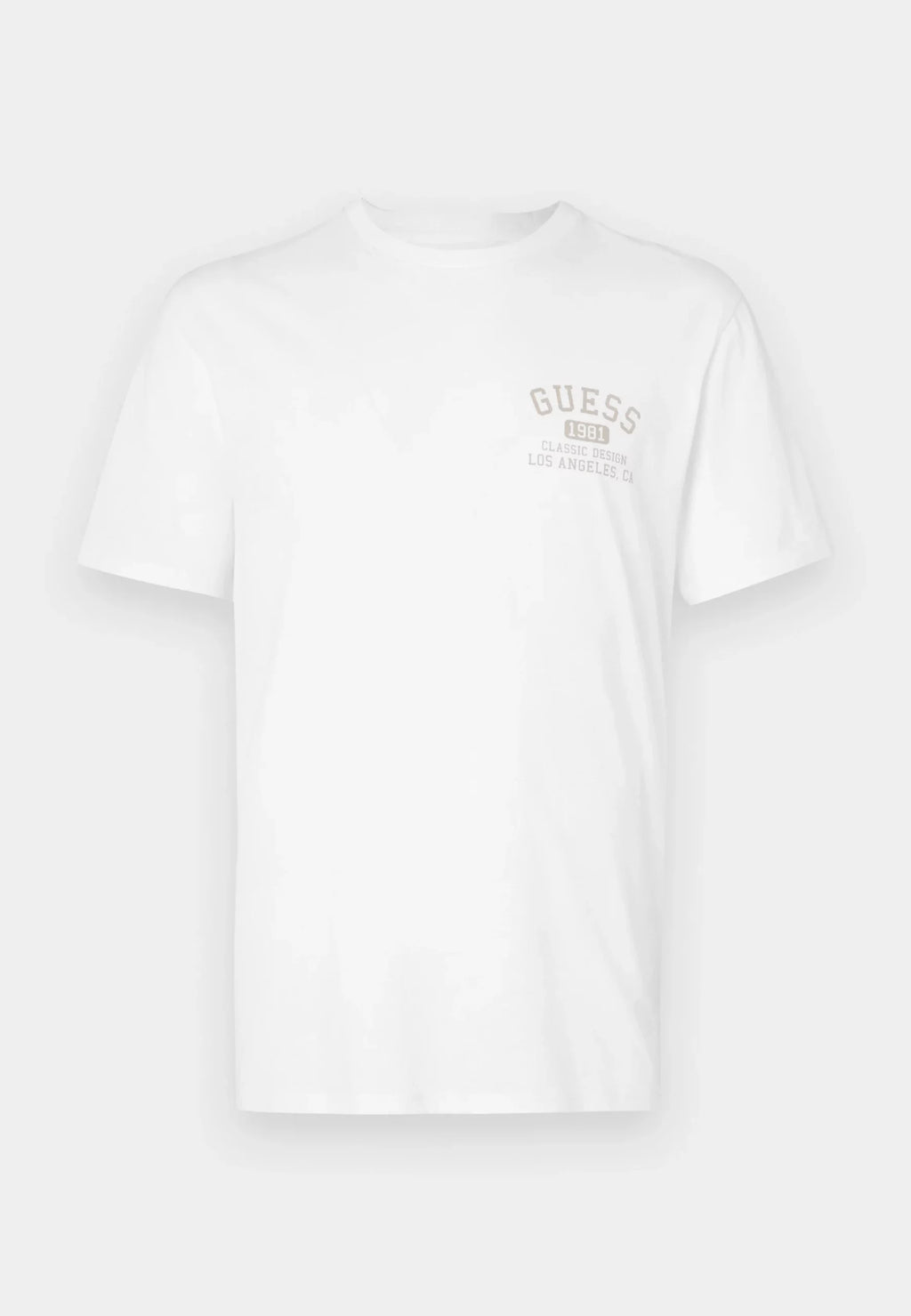GUESS CLASSIC COLLEGIA CAMISETA REGULAR FIT BLANCA