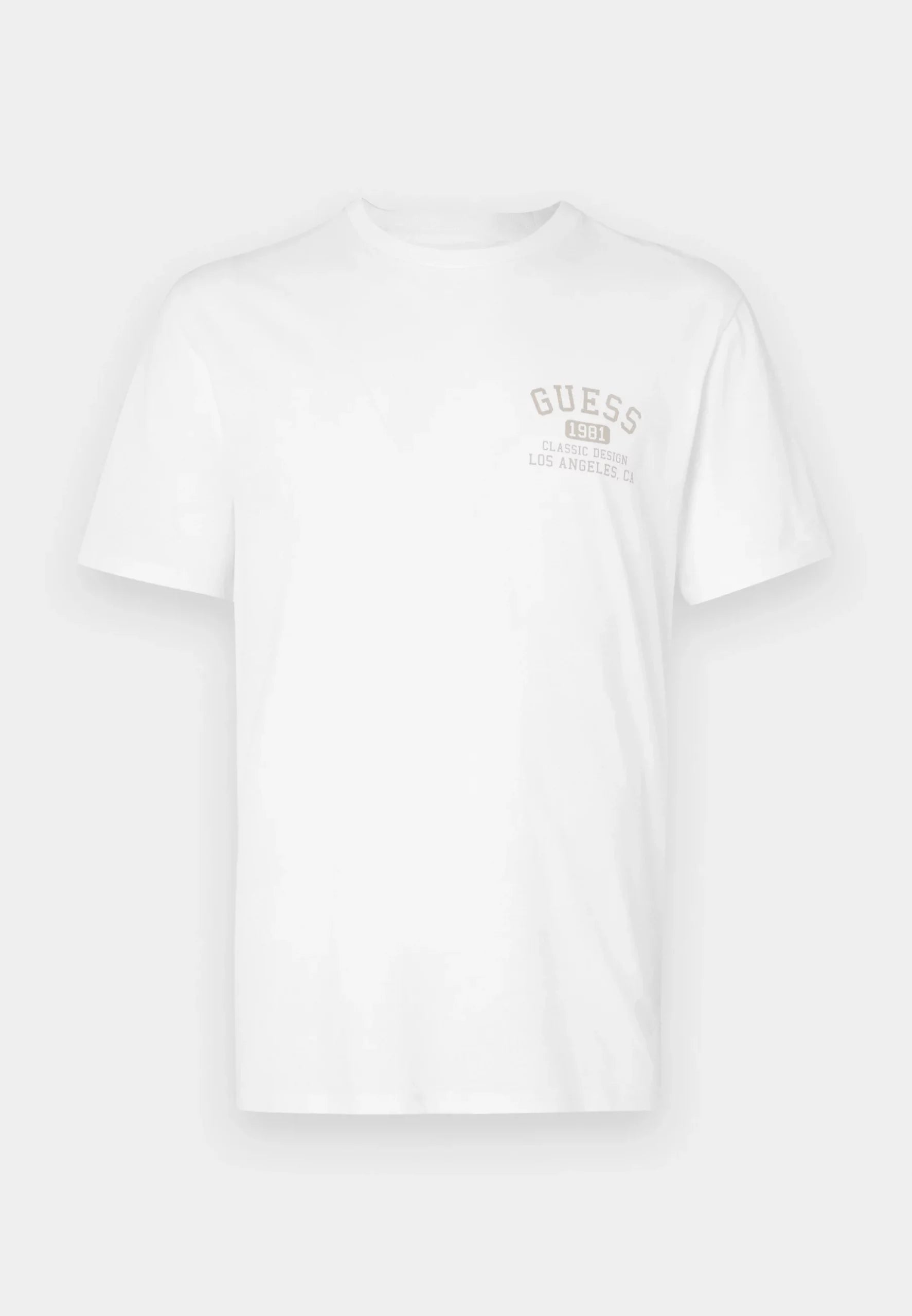 GUESS CLASSIC COLLEGIA CAMISETA REGULAR FIT BLANCA