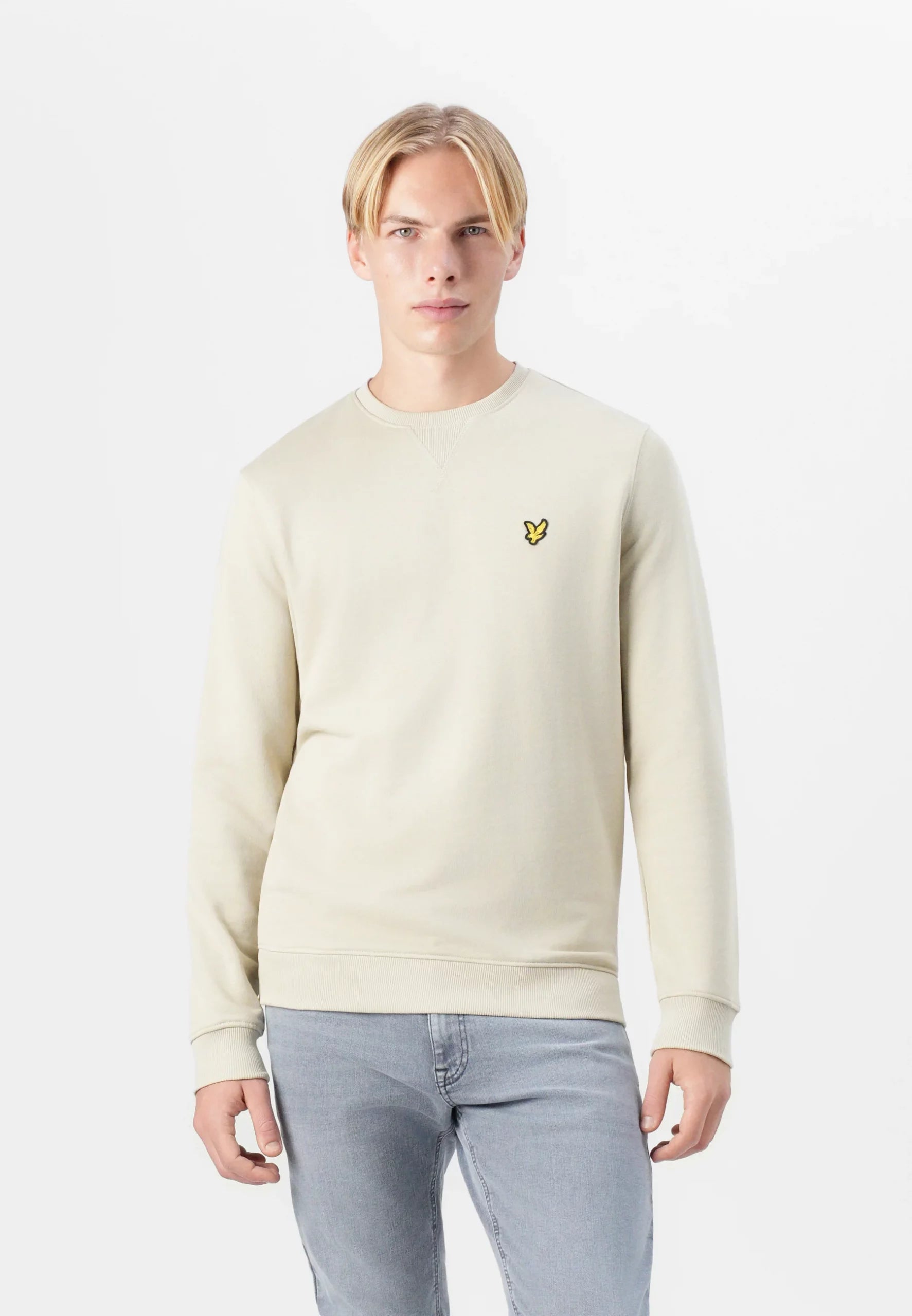 LYLE & SCOTT SUDADERA SIN CAPUCHA UNISEX SUDADERA REGULAR FIT CREMA