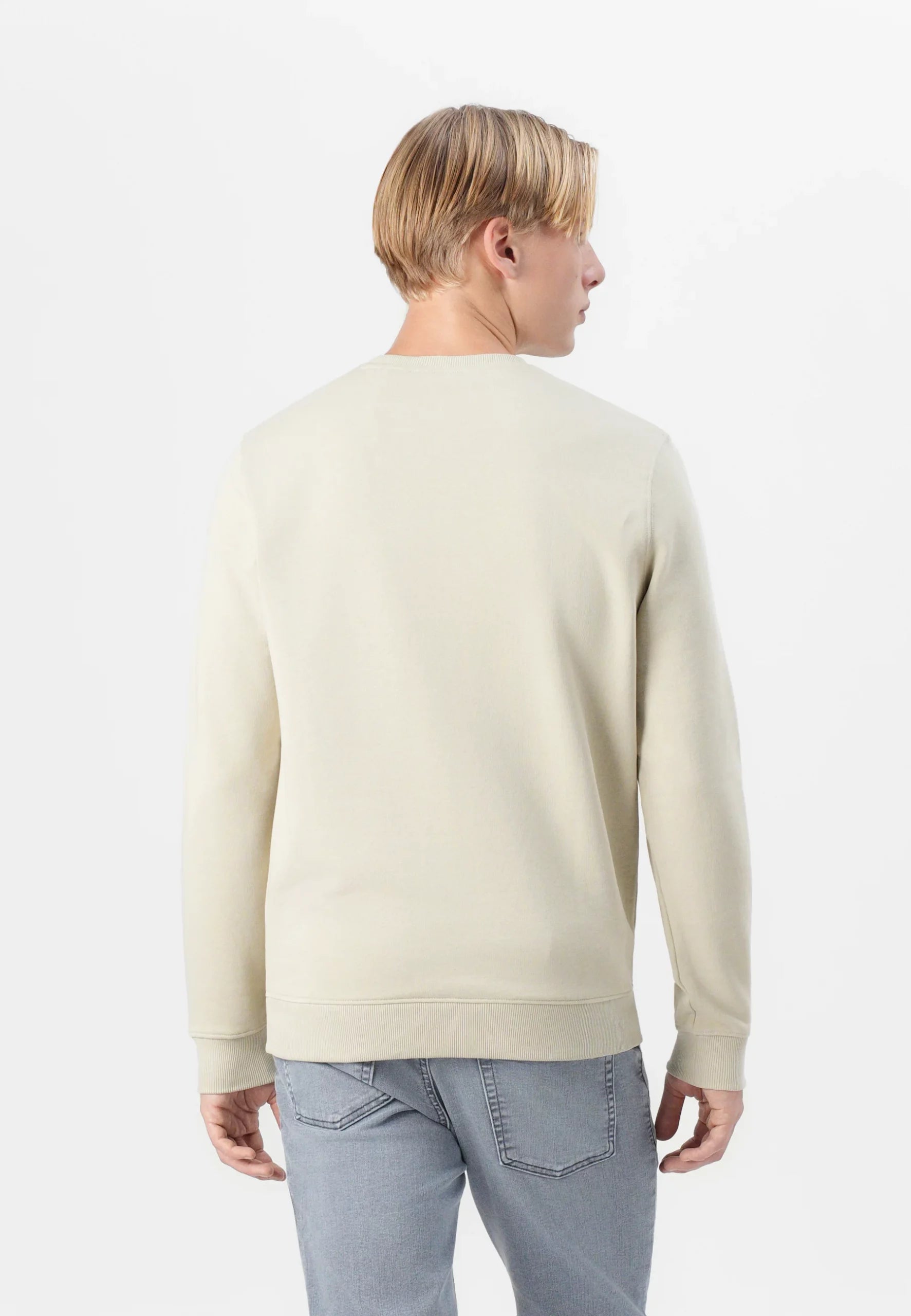 LYLE & SCOTT SUDADERA SIN CAPUCHA UNISEX SUDADERA REGULAR FIT CREMA