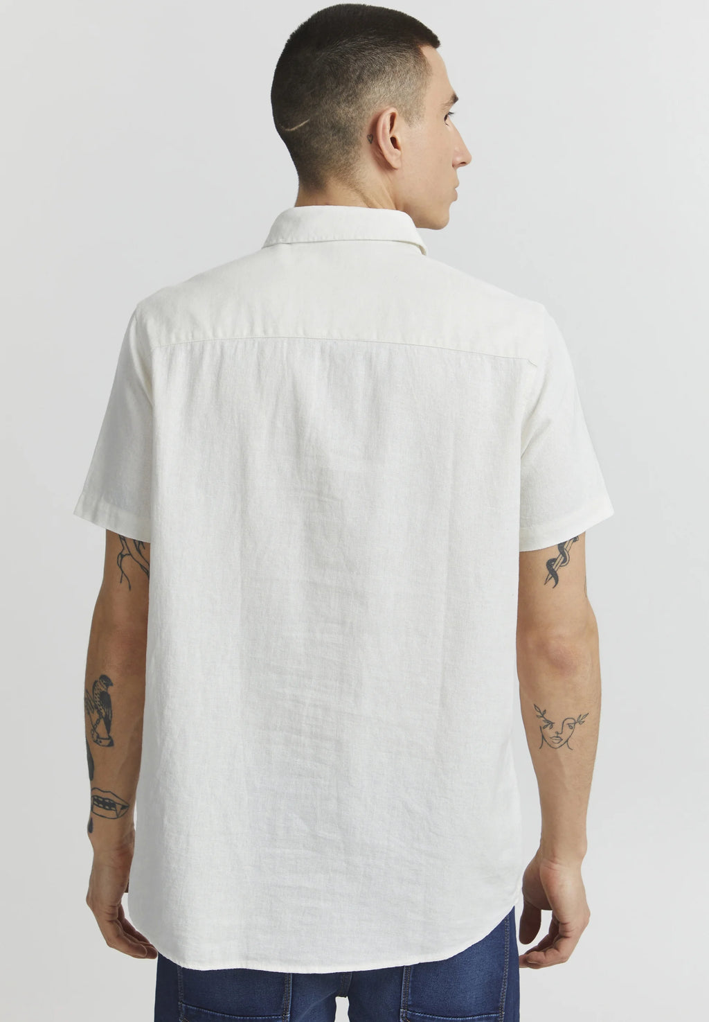 SOLID LINO SDALLAN SS SH OFF WHITE