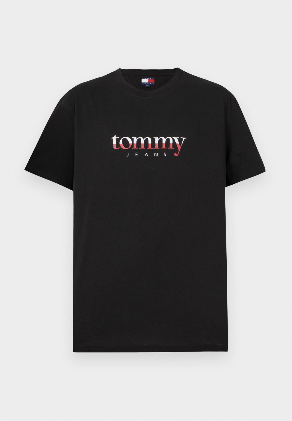 TOMMY JEANS LETRAS CAMISETA CUELLO REDONDO REGULAR FIT NEGRA