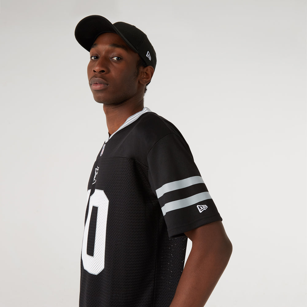 NEW ERA LAS VEGAS RAIDERS CAMISETA FÚTBOL NEGRA