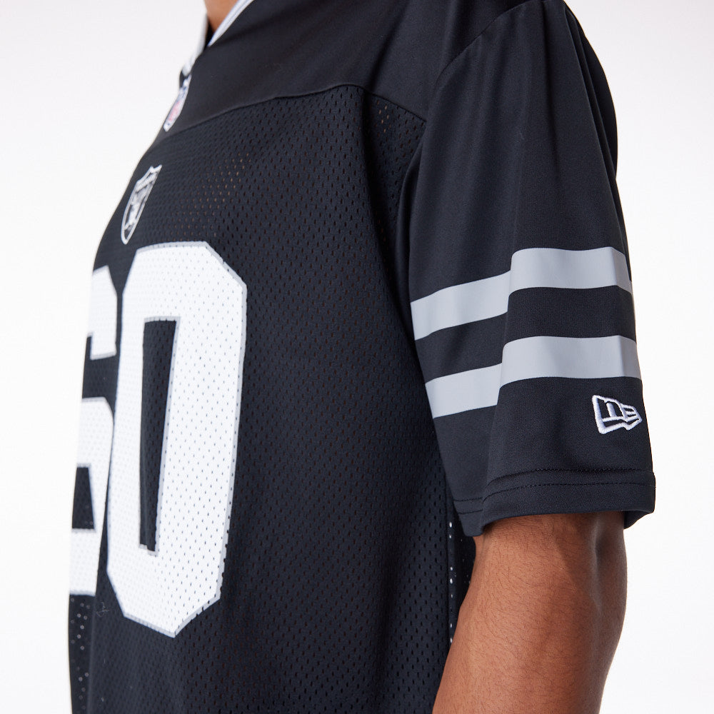 NEW ERA LAS VEGAS RAIDERS CAMISETA FÚTBOL NEGRA