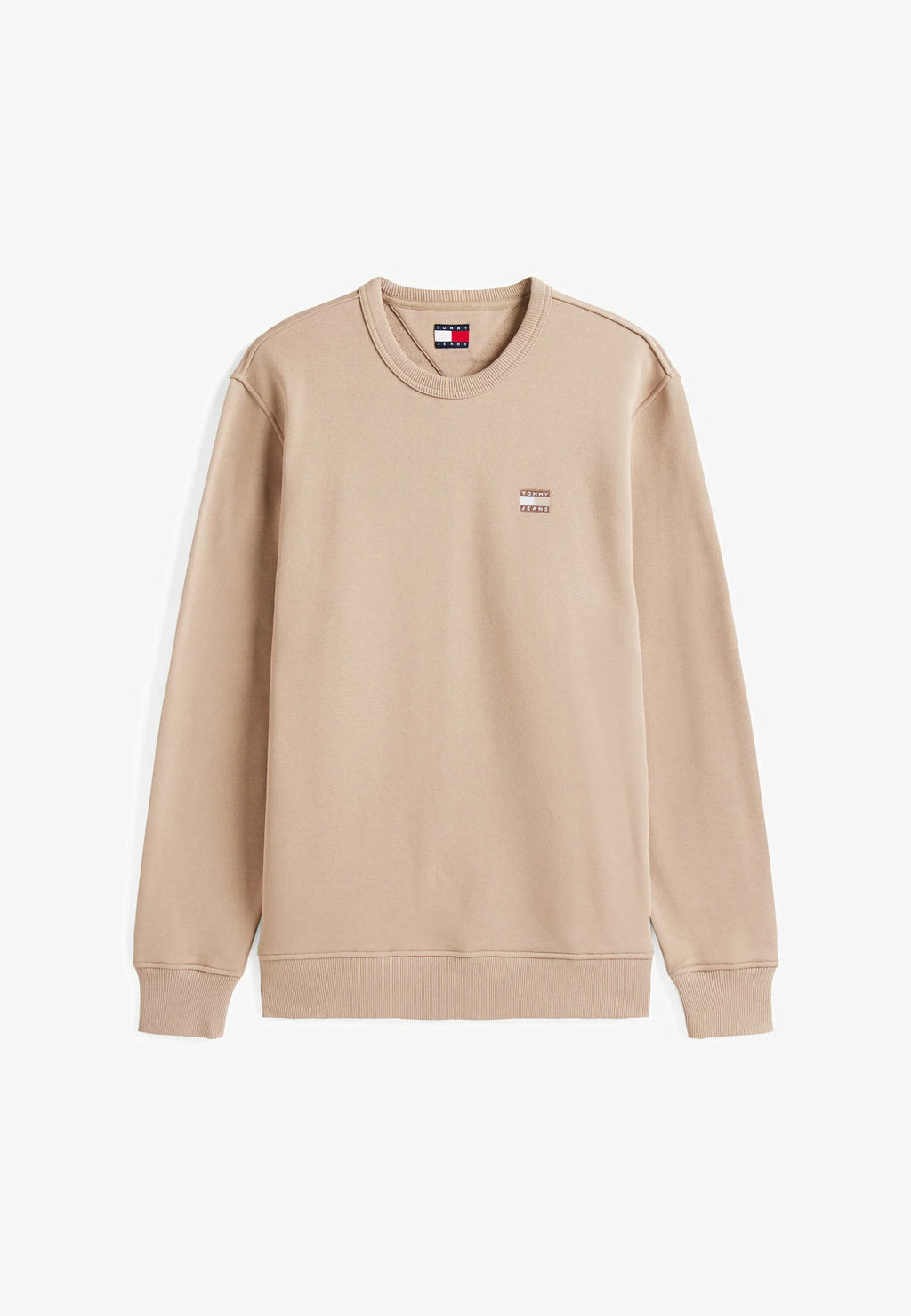 TOMMY JEANS SUDADERA SIN CAPUCHA LOOSE FIT BEIGE