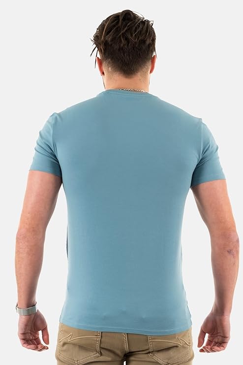 GUESS CORE CAMISETA REGULAR FIT AZUL