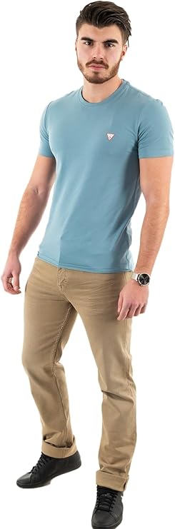 GUESS CORE CAMISETA REGULAR FIT AZUL