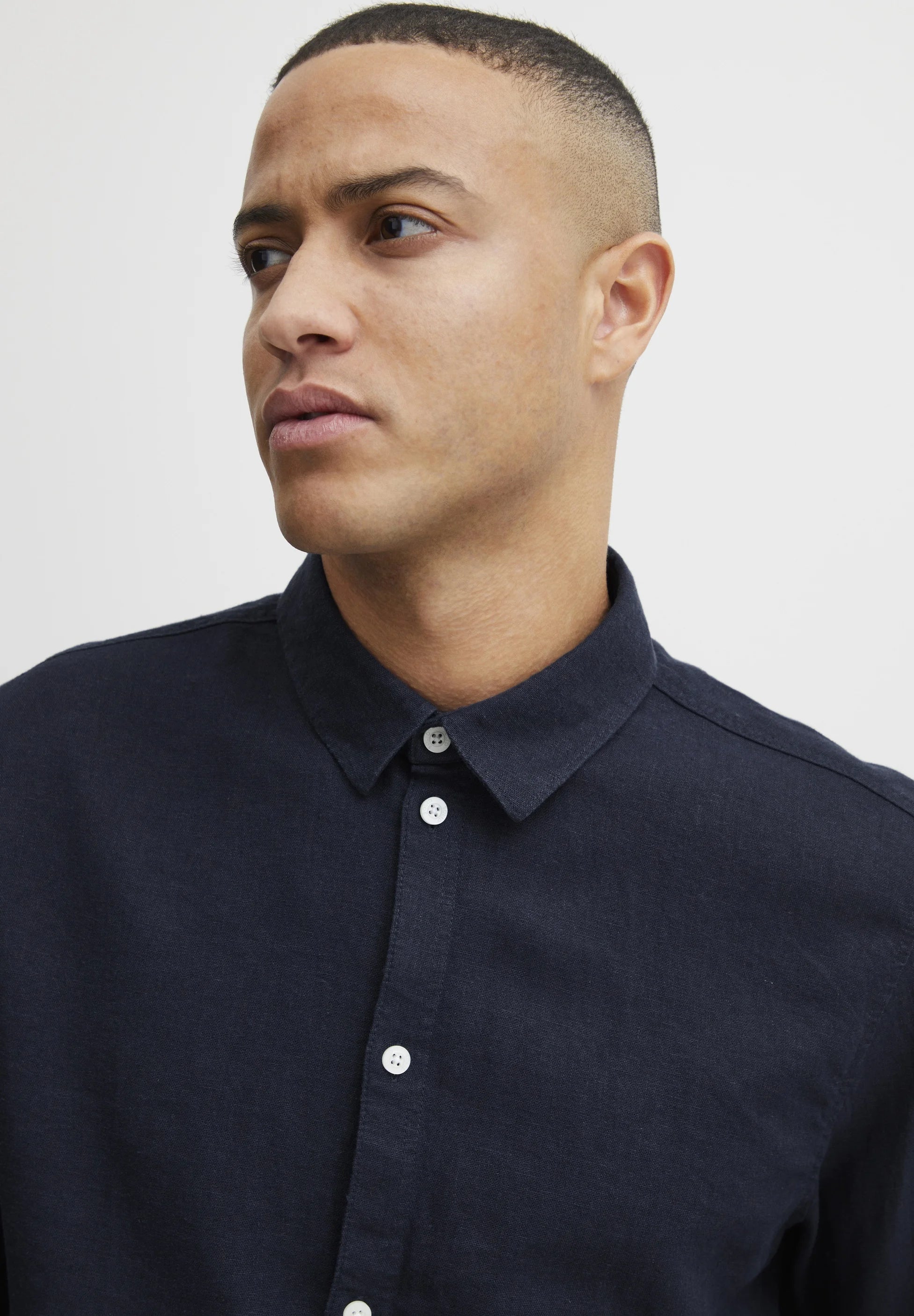 SOLID LINO SDENEA ALLAN LS INSIGNIA BLUE
