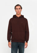 TOMMY JEANS SUDADERA REGULAR FIT MARRÓN OSCURO