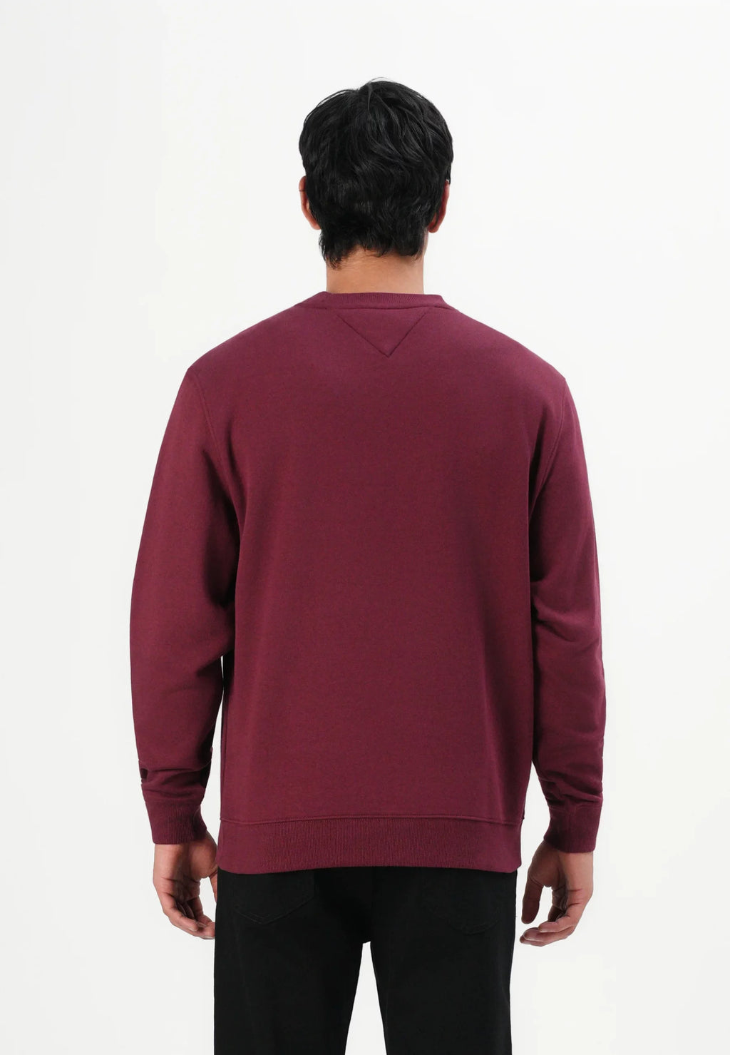 TOMMY JEANS SUDADERA REGULAR FIT BURDEOS
