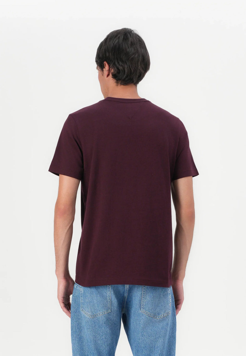 TOMMY JEANS CAMISETA SLIM FIT BURDEOS