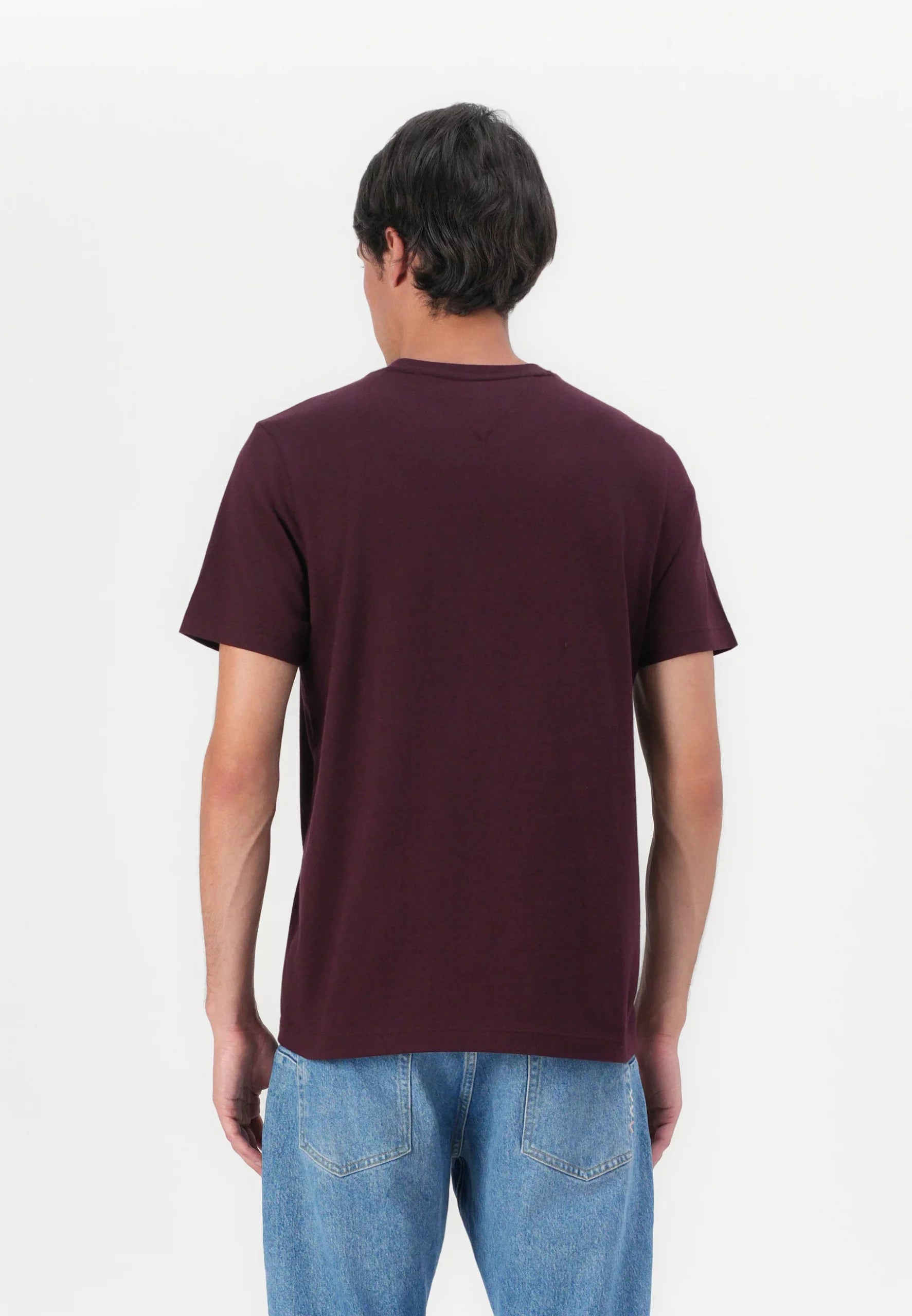 TOMMY JEANS CAMISETA SLIM FIT BURDEOS