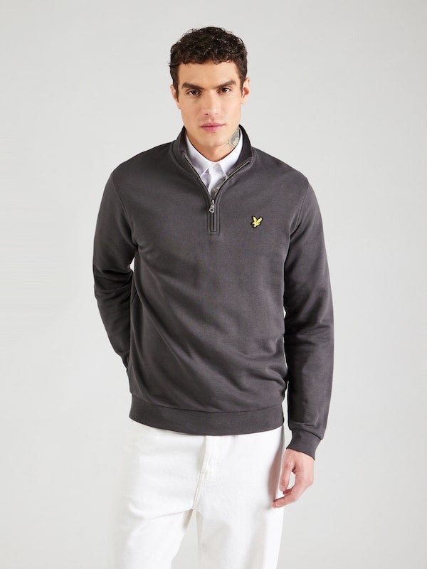 LYLE & SCOTT ZIP 1/4 UNISEX SUDADERA REGULAR FIT GRIS OSCURO