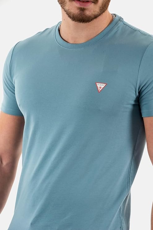 GUESS CORE CAMISETA REGULAR FIT AZUL