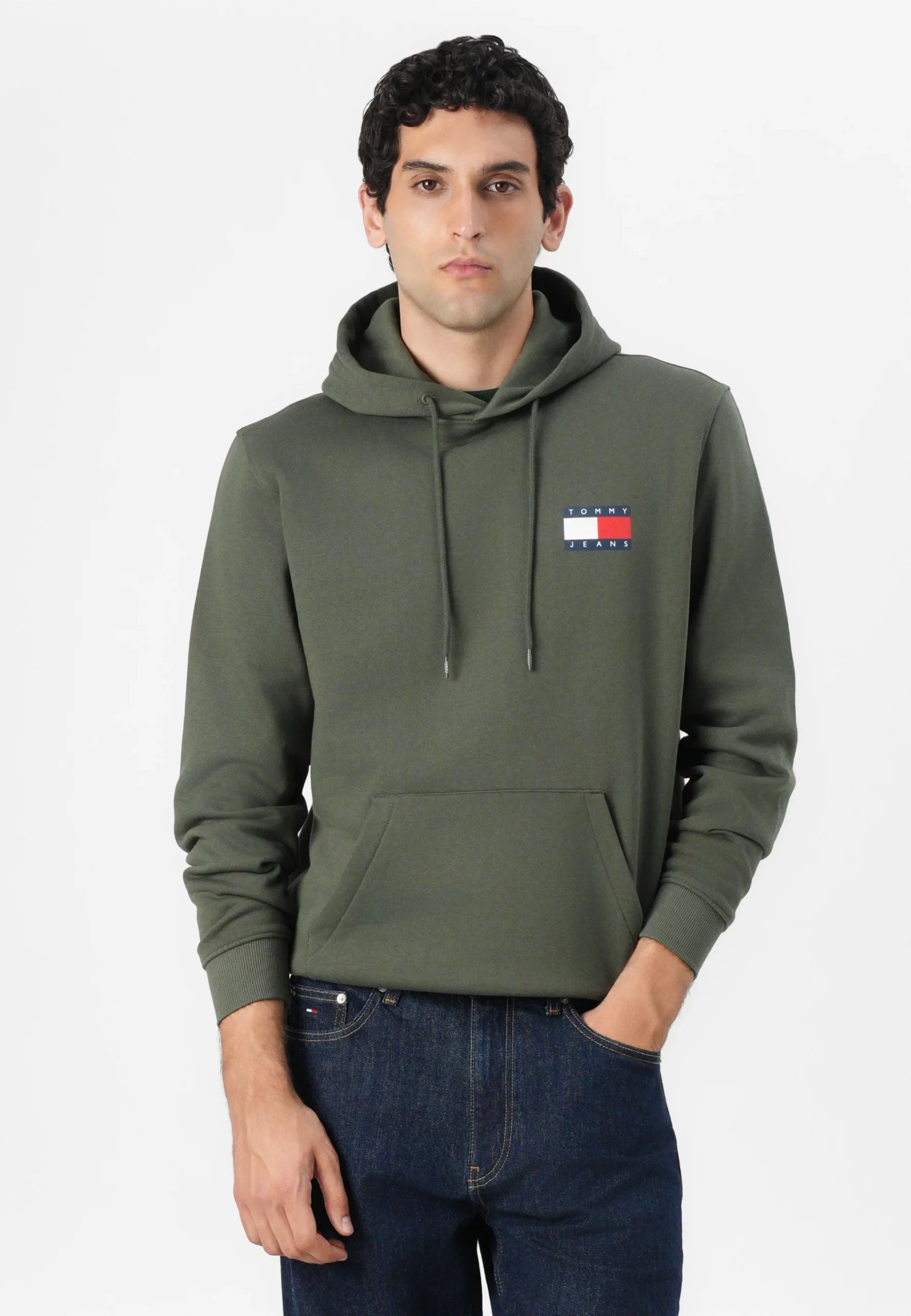 TOMMY JEANS SUDADERA REGULAR FIT VERDE