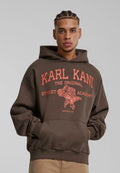 KARL KANI STREET ACADEMY SUDADERA CAPUCHA OVERSIZE FIT MARRÓN OSCURO