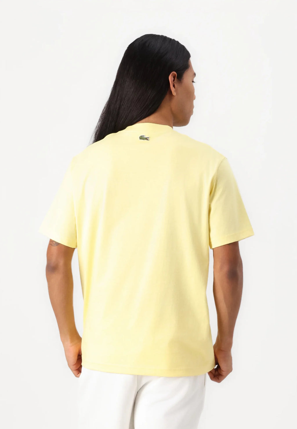 LACOSTE LOGO MANGA CORTA CAMISETA REGULAR FIT AMARILLA