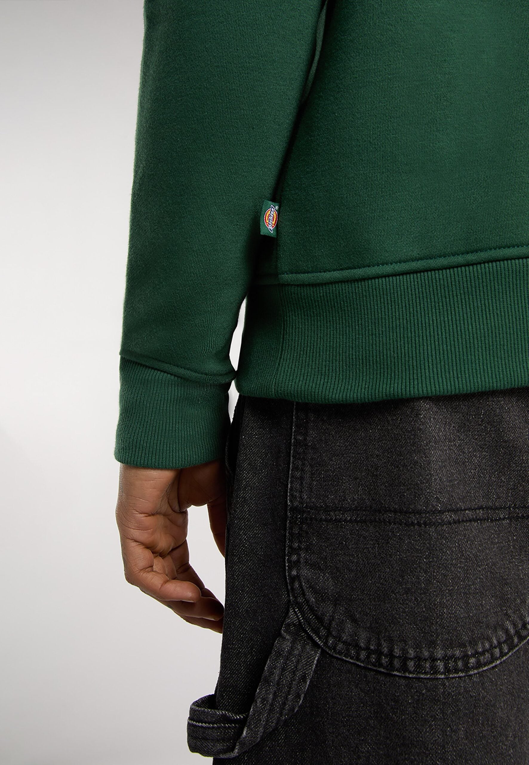 DICKIES OAKPORT SUDADERA MEDIA CREMALLERA VERDE