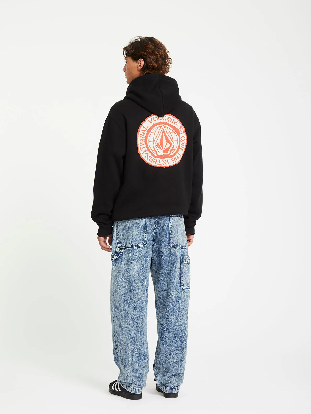 VOLCOM SUDADERA CON CAPUCHA VOLSTONED NEGRA