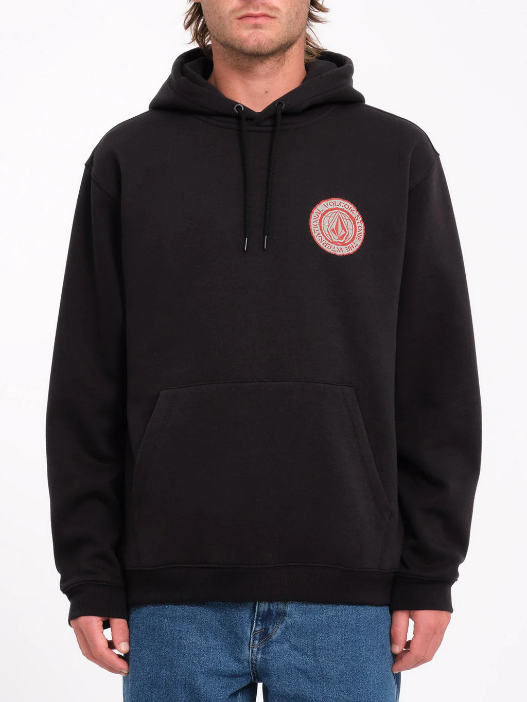 VOLCOM SUDADERA CON CAPUCHA VOLSTONED NEGRA