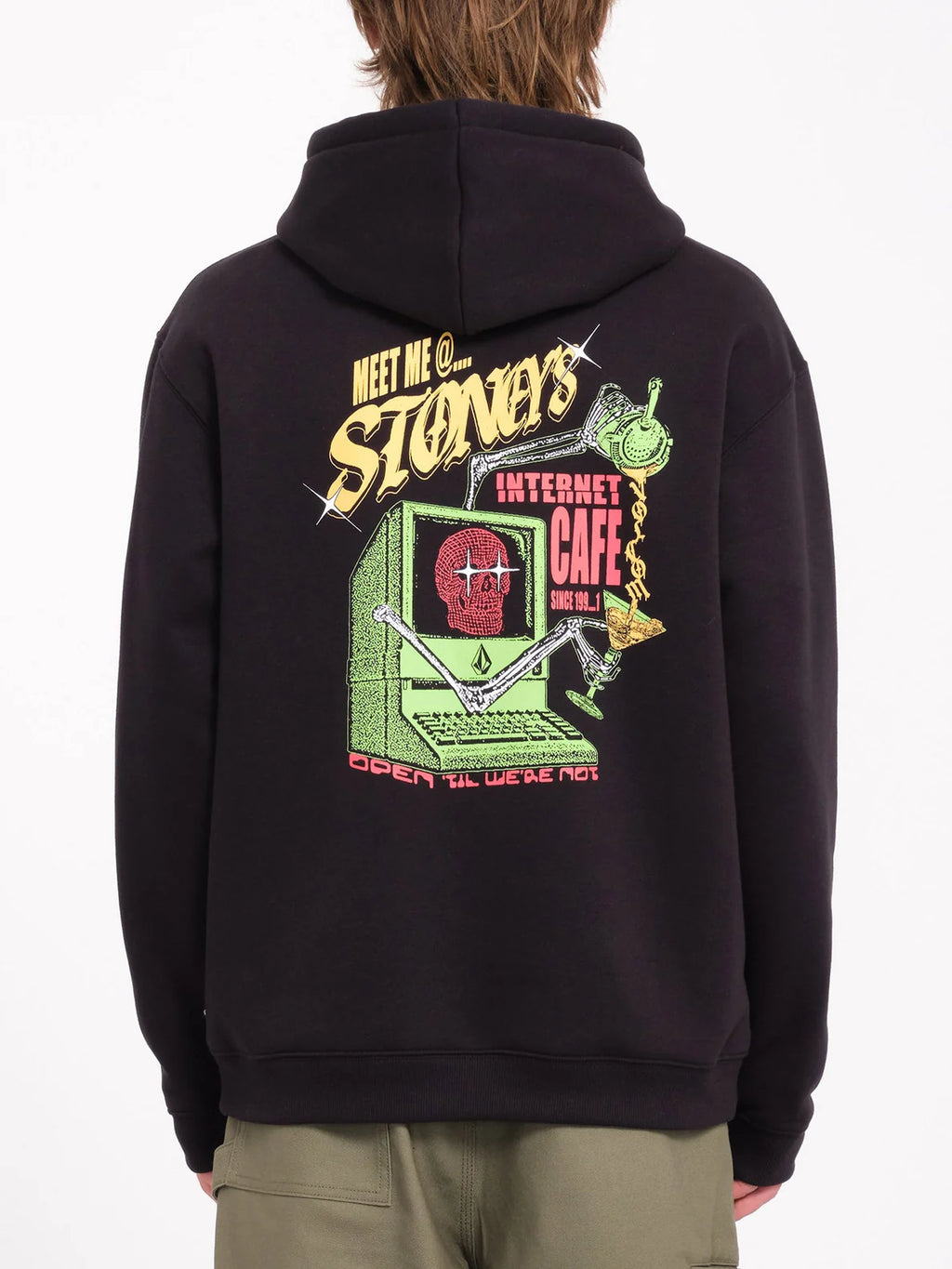VOLCOM SUDADERA CON CAPUCHA NODER -NEGRA