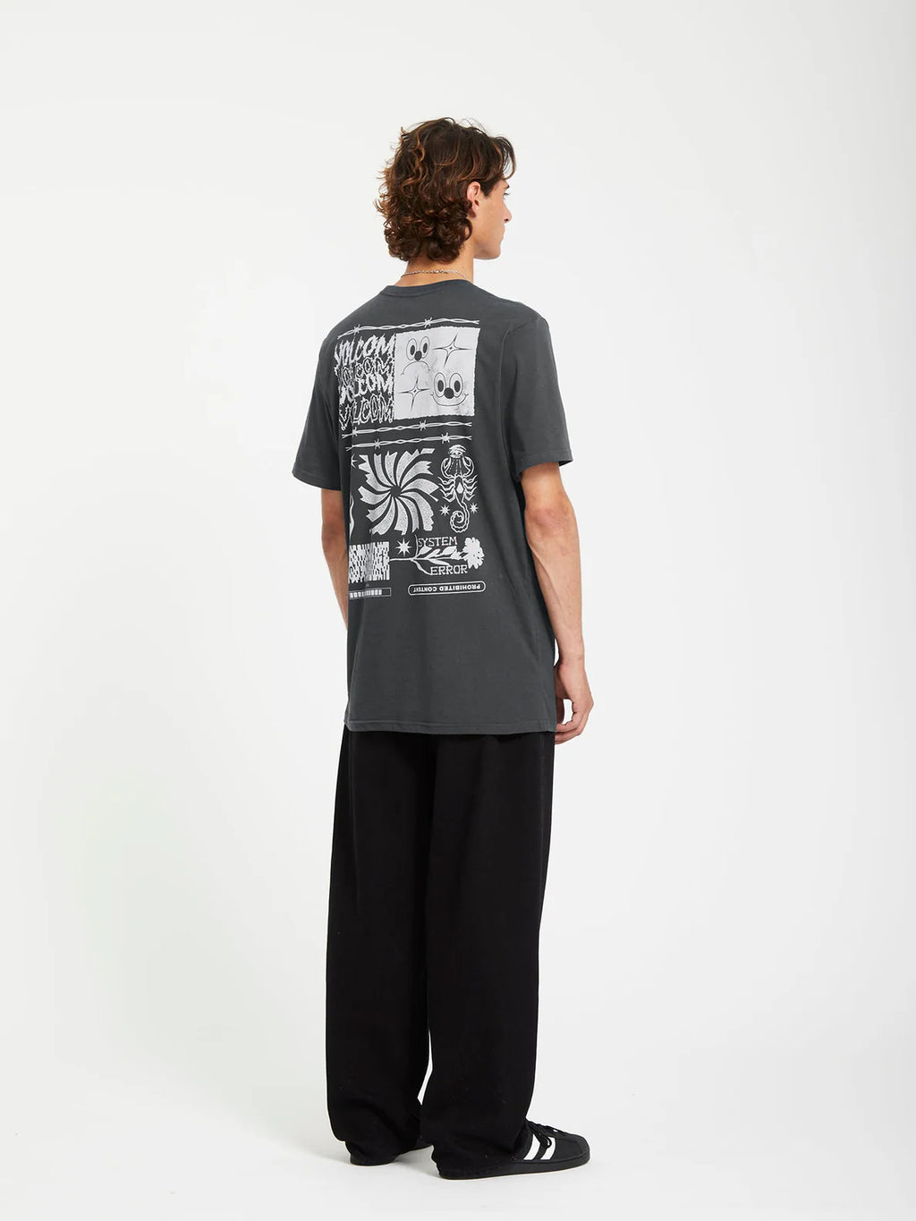 VOLCOM CAMISETA SYSTEM ERROR - GRIS OSCURO