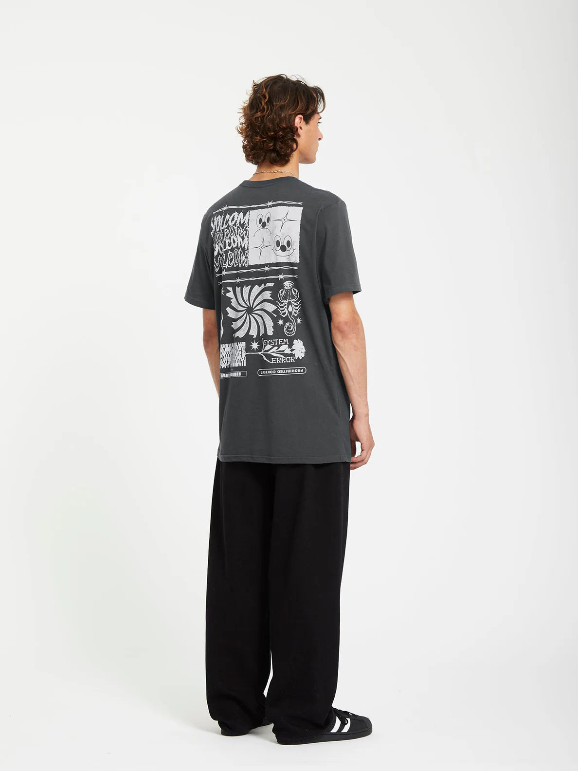 VOLCOM CAMISETA SYSTEM ERROR - GRIS OSCURO