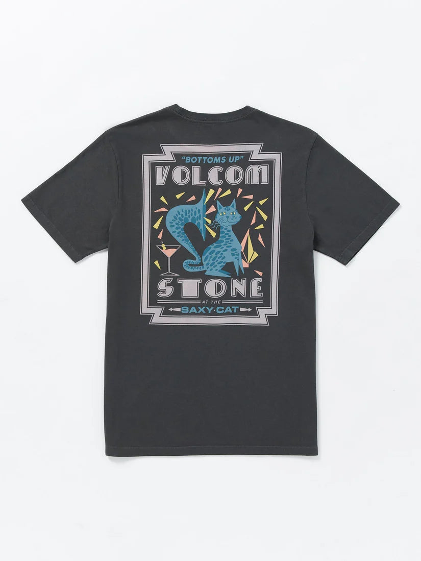 VOLCOM SAXY CAT CAMISETA NEGRA GRIS