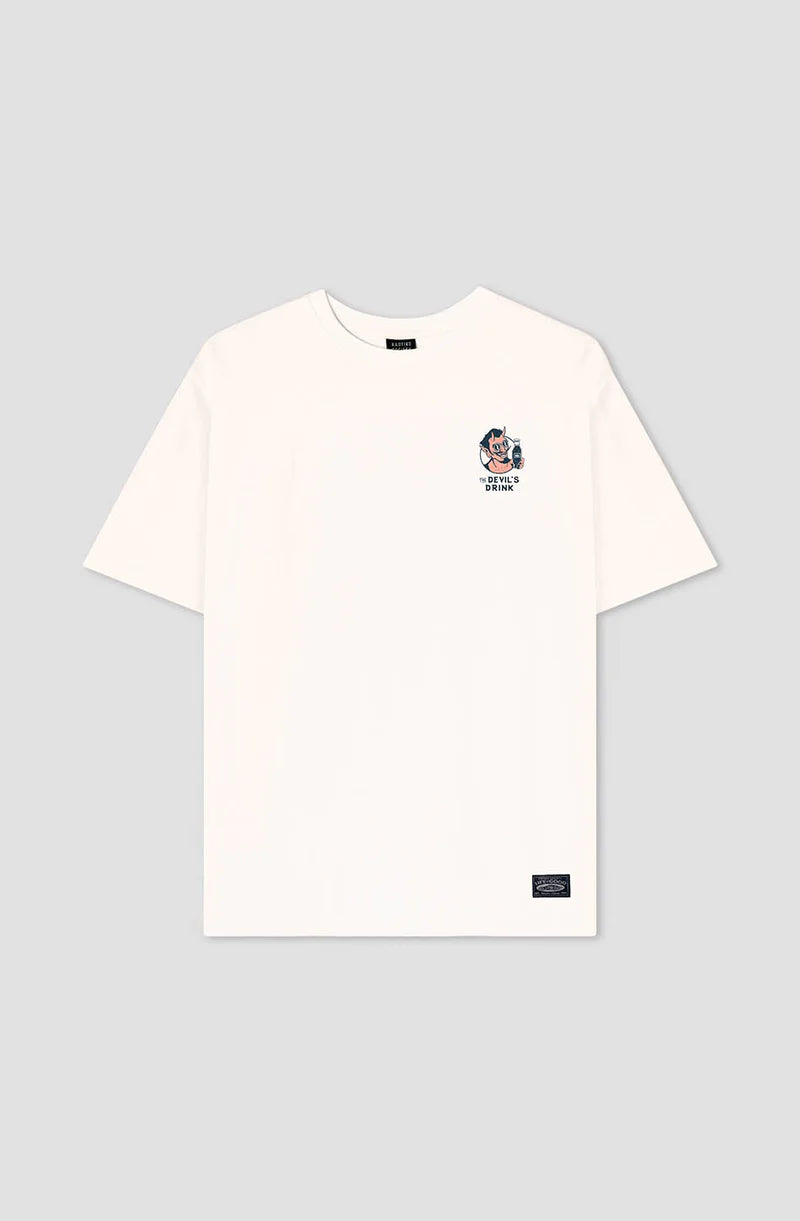 KAOTIKO GAS STATION CAMISETA OVERSIZE FIT ORGANIC COTTON BLANCA