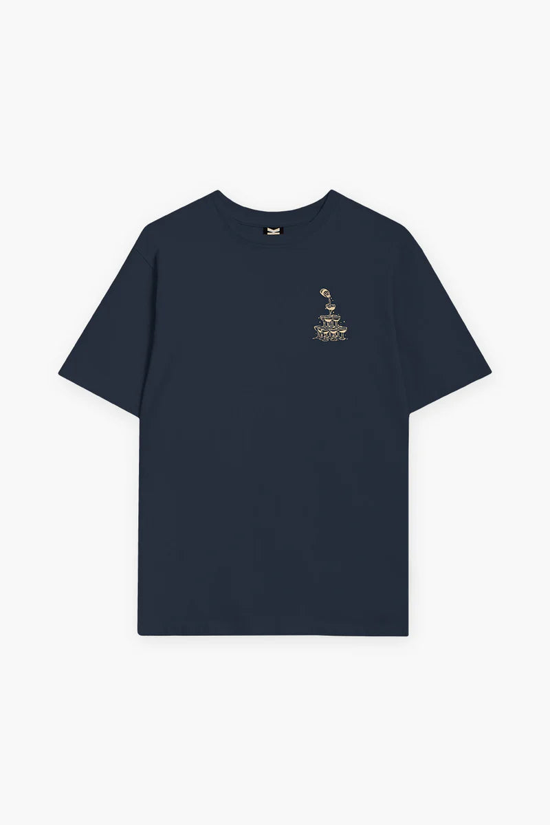 KAOTIKO LET’S CELEBRATE CAMISETA OVERSIZE FIT AZUL MARINO