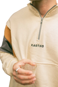 KAOTIKO ARTHUR SUDADERA OVERSIZE FIT BONE / AVELLANA