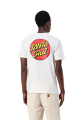 SANTA CRUZ CLASSIC DOT CHEST CAMISETA BLANCA