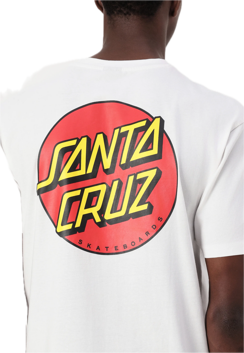 SANTA CRUZ CLASSIC DOT CHEST CAMISETA BLANCA