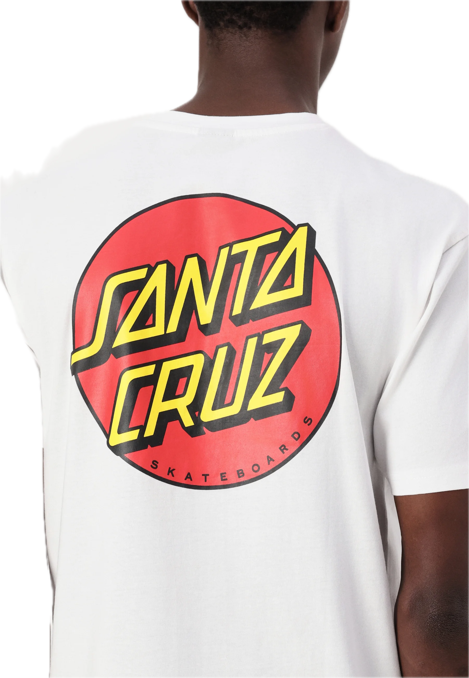 SANTA CRUZ CLASSIC DOT CHEST CAMISETA BLANCA