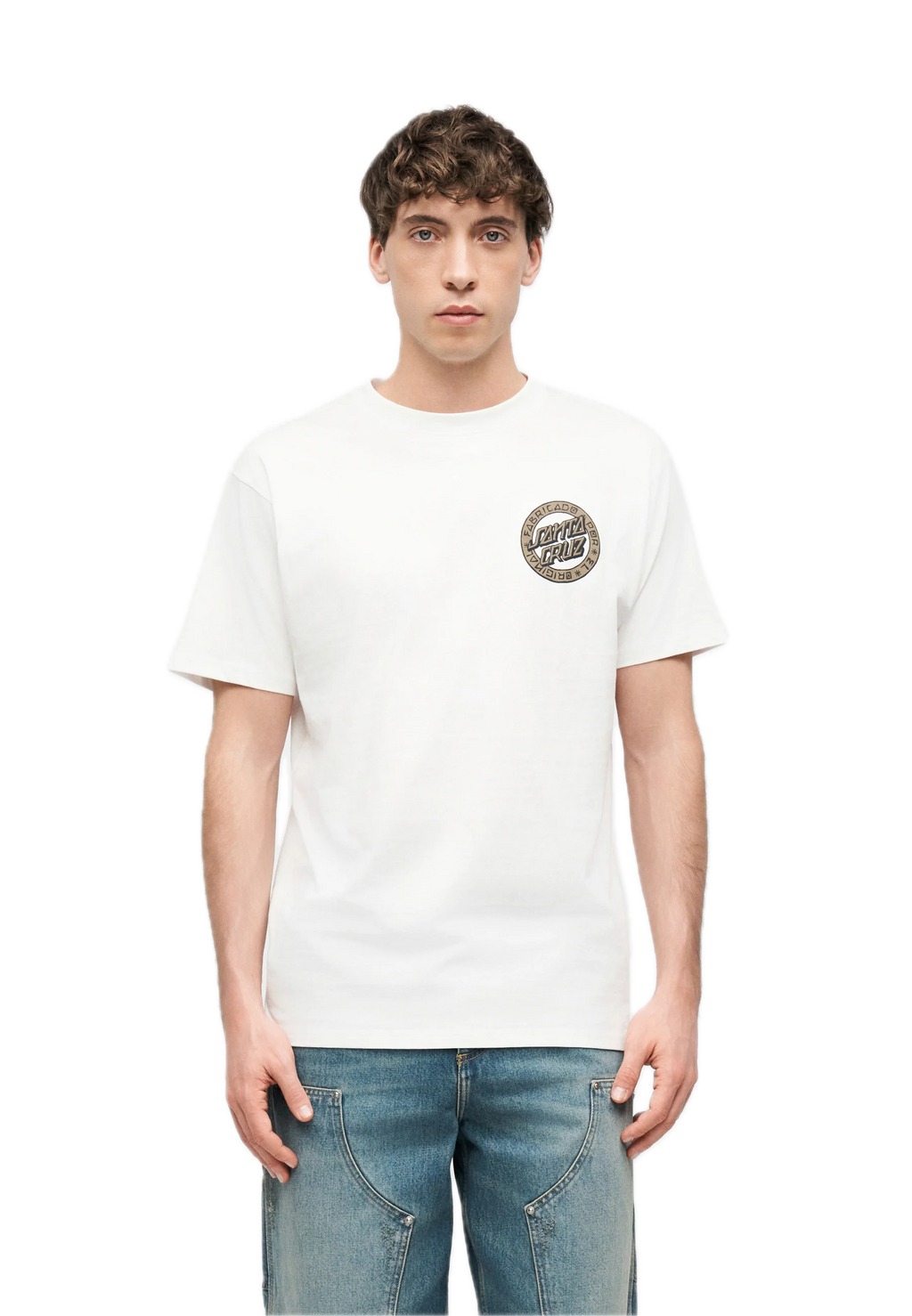 SANTA CRUZ CAMISETA LOCO DOT BLANCA